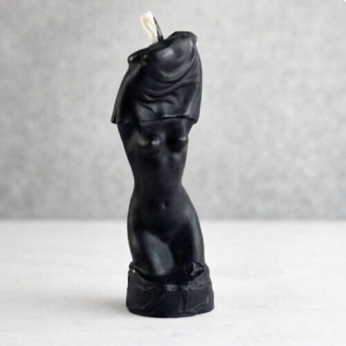 Свічка воскова "Жіноче тіло" 5C 9 см чорна