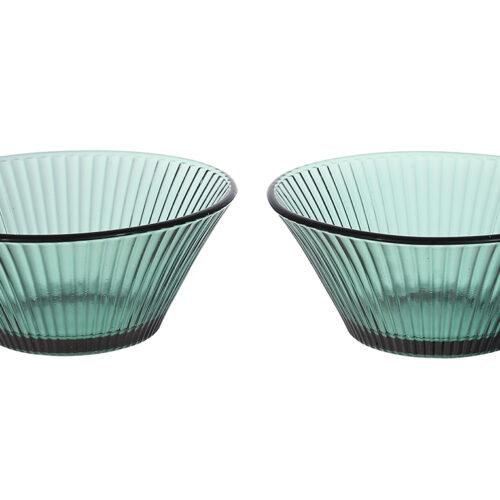 c3ec6087-5bc4-47df-90da-b5f196f85df4.jpg Набір скляних ребристих піал зелений 2шт