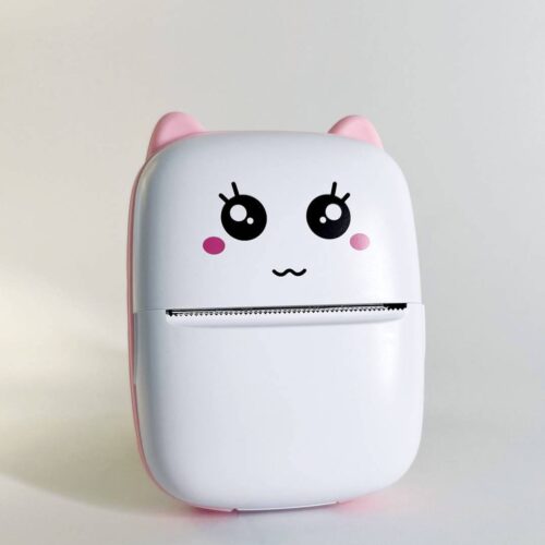 c430076b-279a-4ba6-9e51-45b0787f878b.jpg Міні-принтер дитячий портативний Bambi CAT mini printer рожевий