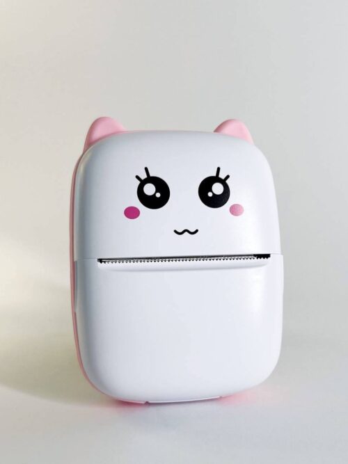 c430076b-279a-4ba6-9e51-45b0787f878b.jpg Міні-принтер дитячий портативний Bambi CAT mini printer рожевий