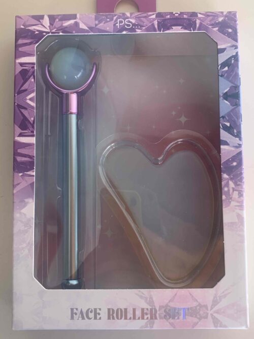 Набір масажерів ролик та гуаша "Face roller set" Primark Місячний камінь