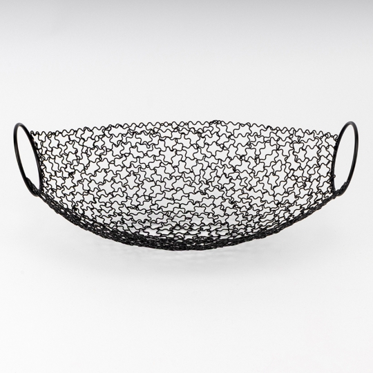 Фруктівниця "Чорне мереживо" 23*38 см набір 2 шт