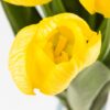 Штучний букет тюльпанів 9 бутонів/ 45 см (латекс/ живий дотик) жовтий