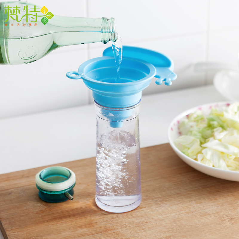 Лійка силіконова телескопічна складна "Равлик" мікс кольорів