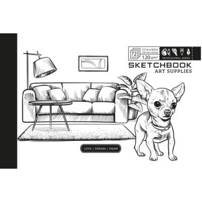 Скетчбук 197х124 Bourgeois ПАНТОН чорн. /36арк.