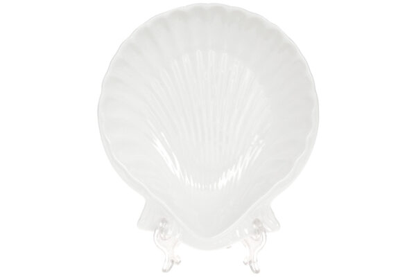 c6ee04e9-12de-4160-9705-7ffc9b326b04.jpg Блюдо порцелянове "Мушля" білий 20см