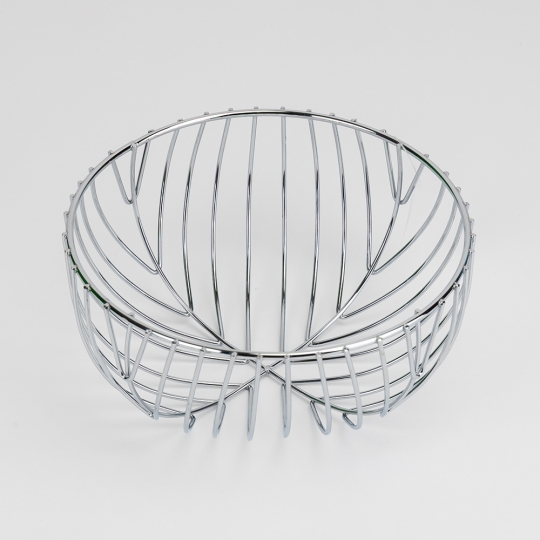 Фруктівниця металева "Нектар" 20*10 см срібна