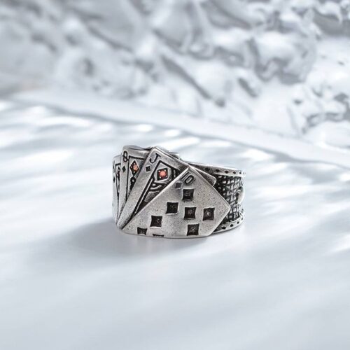 Каблучка металева "Карти" (3200)