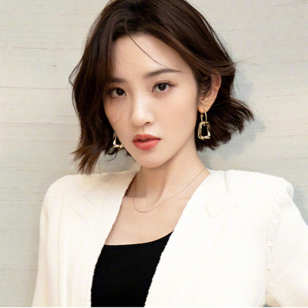 Сережки "Геометричні" золоті (7444)