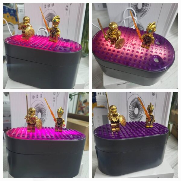 Зволожувач/ Аромадифузор / Нічник "Лего" 16*18 см чорний