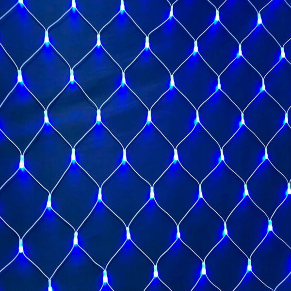 Гірлянда-сітка 300 LED 1,5*1,5 м синє світло (розетка)