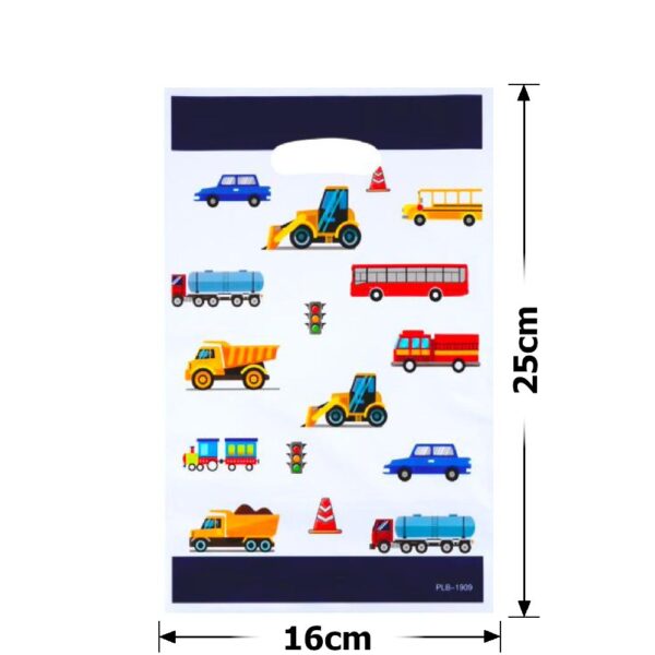 Пакет подарунковий ПВХ (16*25) 10 шт "Транспорт"
