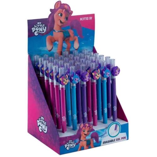 Ручка гелева "Пиши-стирай" Kite "Little Pony" синя