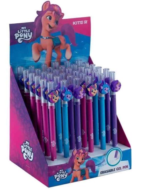 Ручка гелева "Пиши-стирай" Kite "Little Pony" синя
