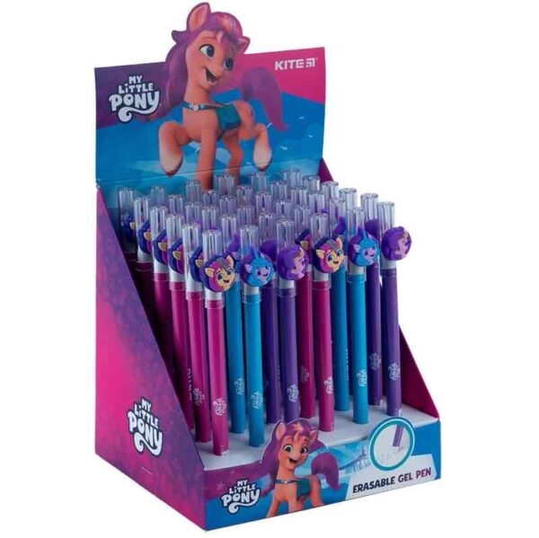 Ручка гелева "Пиши-стирай" Kite "Little Pony" синя