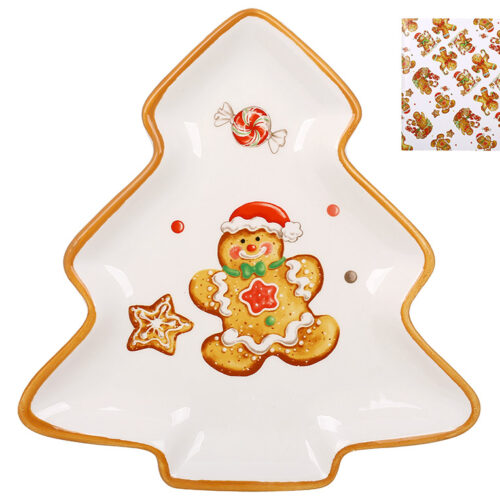 cab3bbed-7de8-4172-a975-36d7f95fa099.jpg Блюдо керамічне у формі ялинки "Пряниковий чоловічок" 21*20,5 см