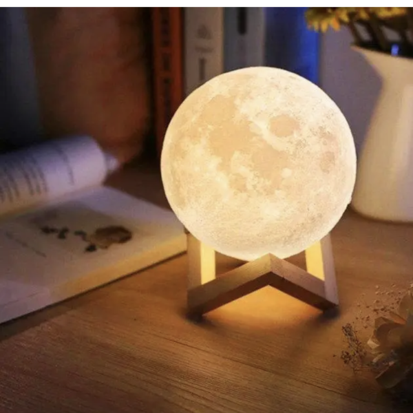 Нічник "Moon light" Місяць 15 см сенсорний акумуляторний з пультом