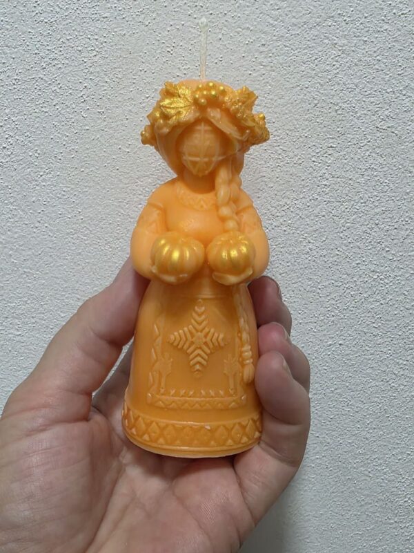 Свічка ароматична Solodka "Осіння Мотанка" (бджолиний віск)