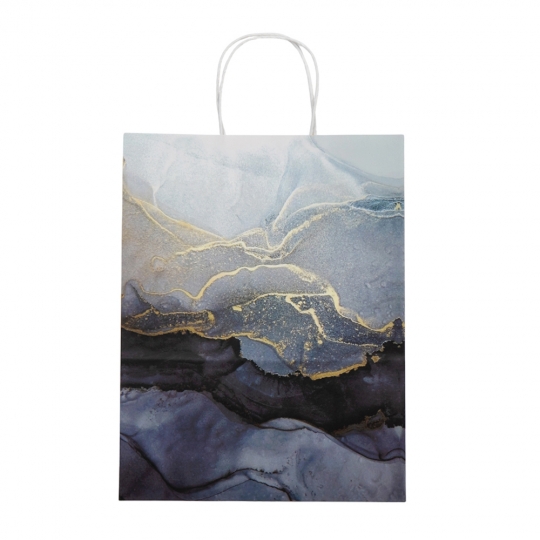 Пакет подарунковий "S" (18,5*25,5*10) "Золоті бризки" мікс кольорів