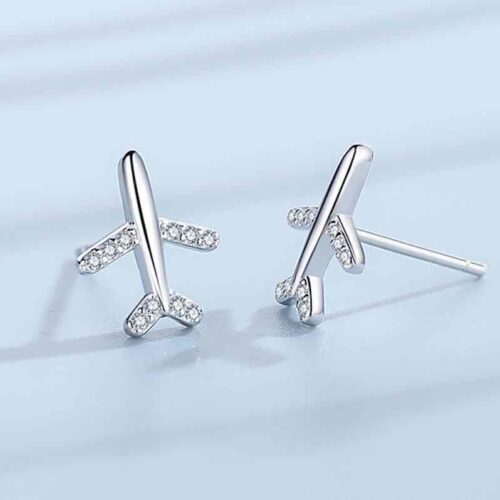 cc9a6fac-12e2-4db1-9642-f998ea150e35.jpg Сережки-цвяшки "Літачки" металеві срібні