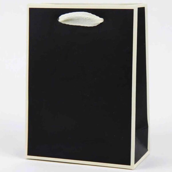 Пакет подарунковий “S” (20*15*6 см) однотонний чорний