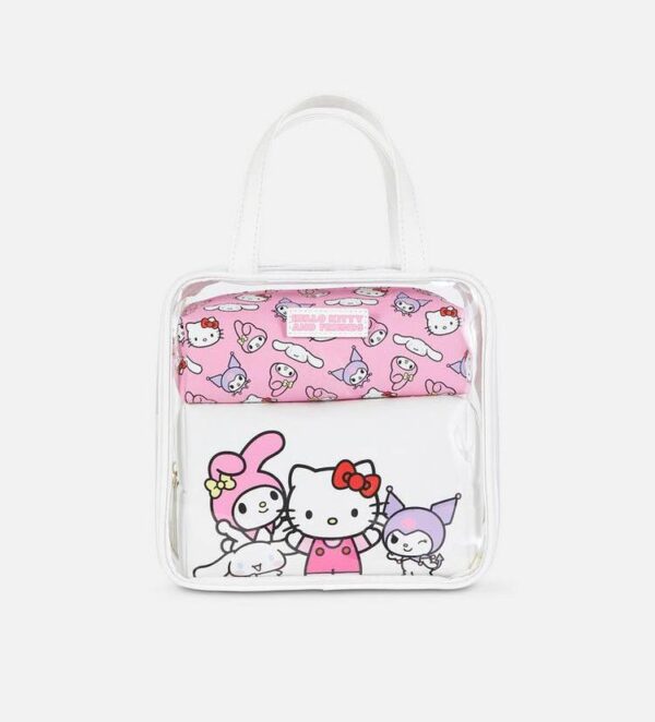 Набір косметичок Primark "Hello Kitty" прозора/рожева/біла 3 в 1
