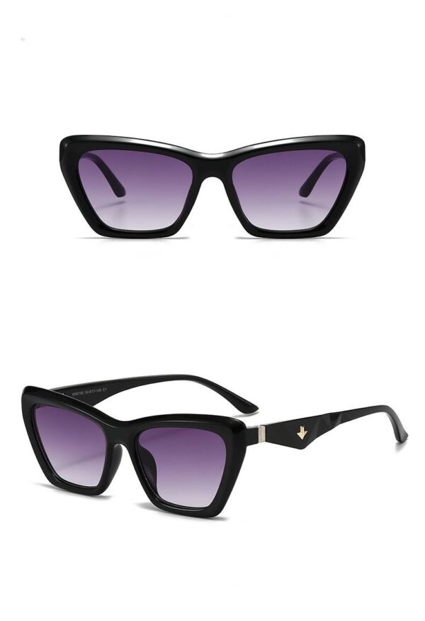 Окуляри жіночі сонцезахисні "Трапеція" оправа деталь трикутник (10106)