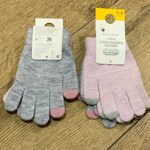 Рукавиці дитячі Primark сірі/рожеві з люрексом