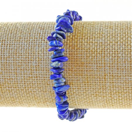 ce6897d2-359b-4131-981a-10528e156a11.jpg Браслет натур. Лазурит синій крихта 7 мм стрейч