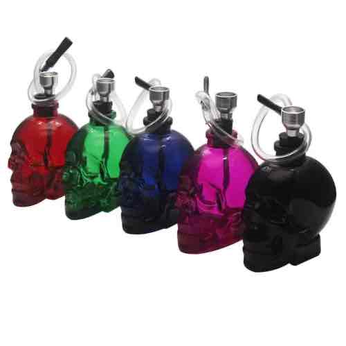 Кальян/ Міні-Бонг "Череп" скляний для куріння 8,5 см