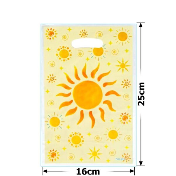 Пакет подарунковий ПВХ (16*25) 10 шт "Сонце"