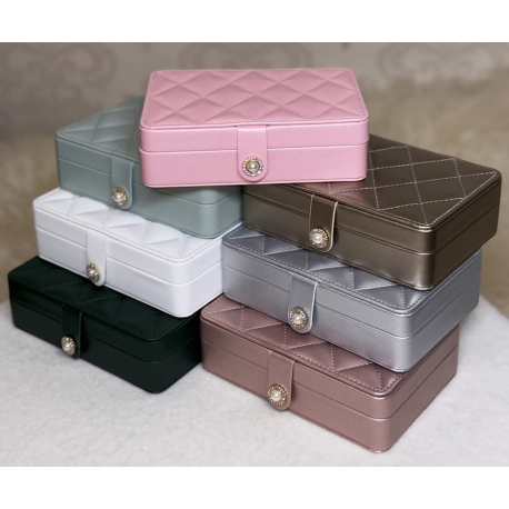 Скринька для прикрас з екошкіри "Шик" (16*11*5 см) мікс кольорів