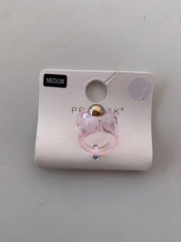 Пластикова каблучка Primark "Серце/Квітка" 1 шт