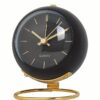 Годинник-Будильник "Quartz" на золотій ніжці безшумний з нічником 11,5*9 см