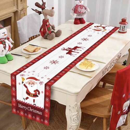 Скатертина-Раннер «Санта» Новорічна 35*180 см