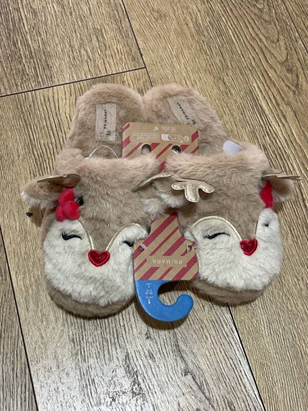 Тапочки-сабо дитячі "Олені" Primark плюшеві