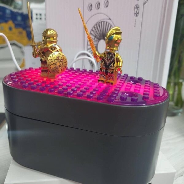 Зволожувач/ Аромадифузор / Нічник "Лего" 16*18 см чорний