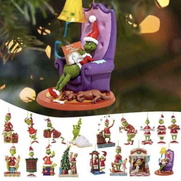 Ялинкова прикраса «Грінч" 10 см мікс дизайнів (акрил) 1 шт