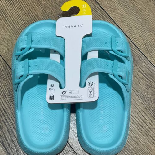 Шльопанці дитячі резинові Primark з ремінцями блакитні
