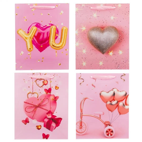 Пакет подарунковий "M" (26*32*10) "Мелодія кохання"