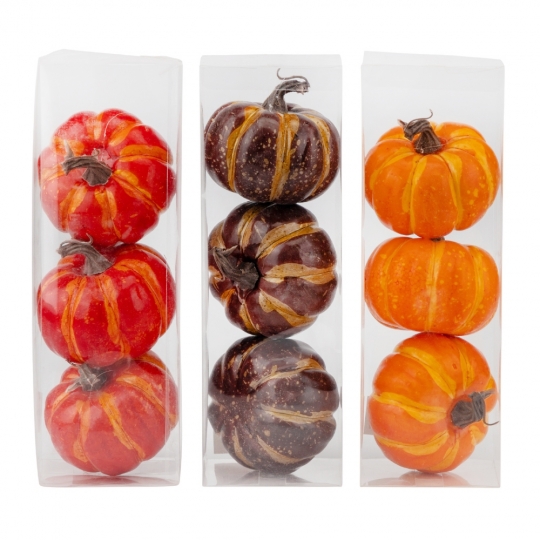 Декоративний гарбузик "Теплі барви" 10,5 см