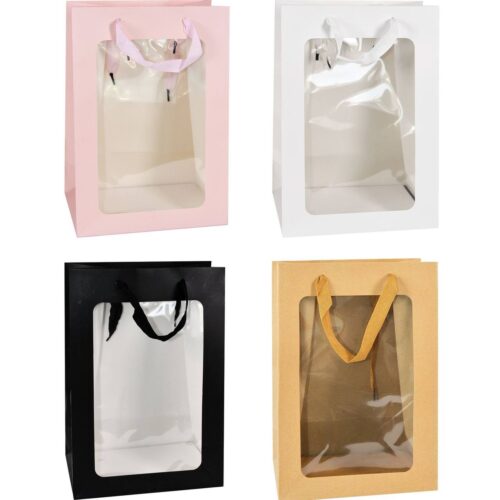 d53b748c-e962-4fa7-b7d5-ad6f4363966b.jpg Пакет подарунковий “S” (25*18*23) з віконцем мікс кольорів