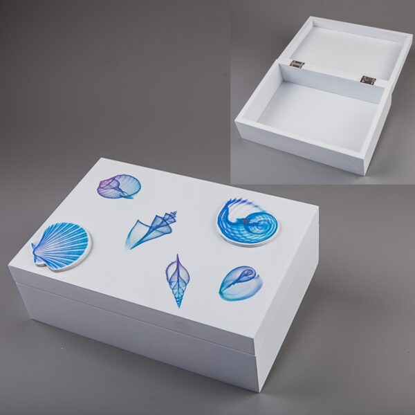 Скринька дерев'яна "Морська" (22*15*7)