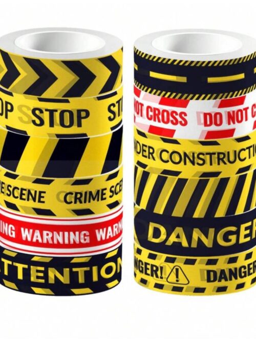 d61ecac8-183d-48d5-9f10-14d9b08b7875.jpg Декор на Хелловін Скотч "Stop! Dangerous" 1,5 см/ 1 рулон