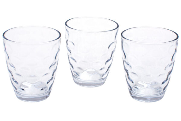 Набір склянок "Круги" 350 мл прозорий 3шт