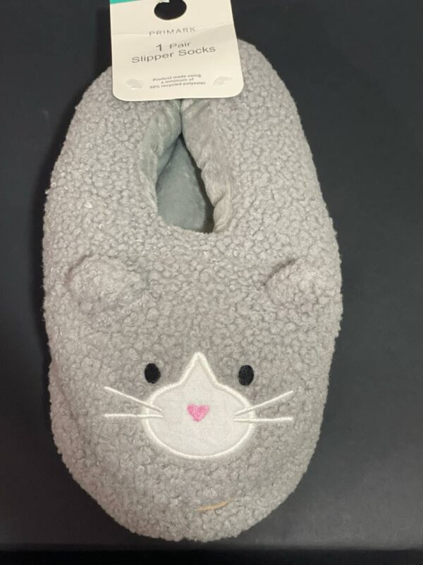 Тапочки-3D жіночі "Мишки" Primark тедді сірі