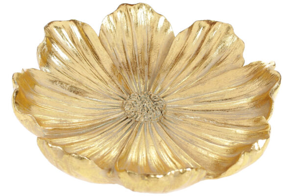 Тарілочка для прикрас "Космея" 22,5 см (полістоун) золота