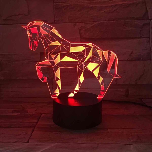 Нічник "Кінь" 3D LED акриловий