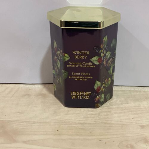 Ароматична cвічка у склі "Winter Berry" Primark з металевою кришкою 315g/ 45 год