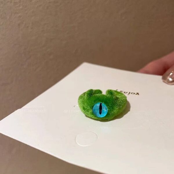 Каблучка жіноча з флоковим напиленням "Монстрик" (10518)